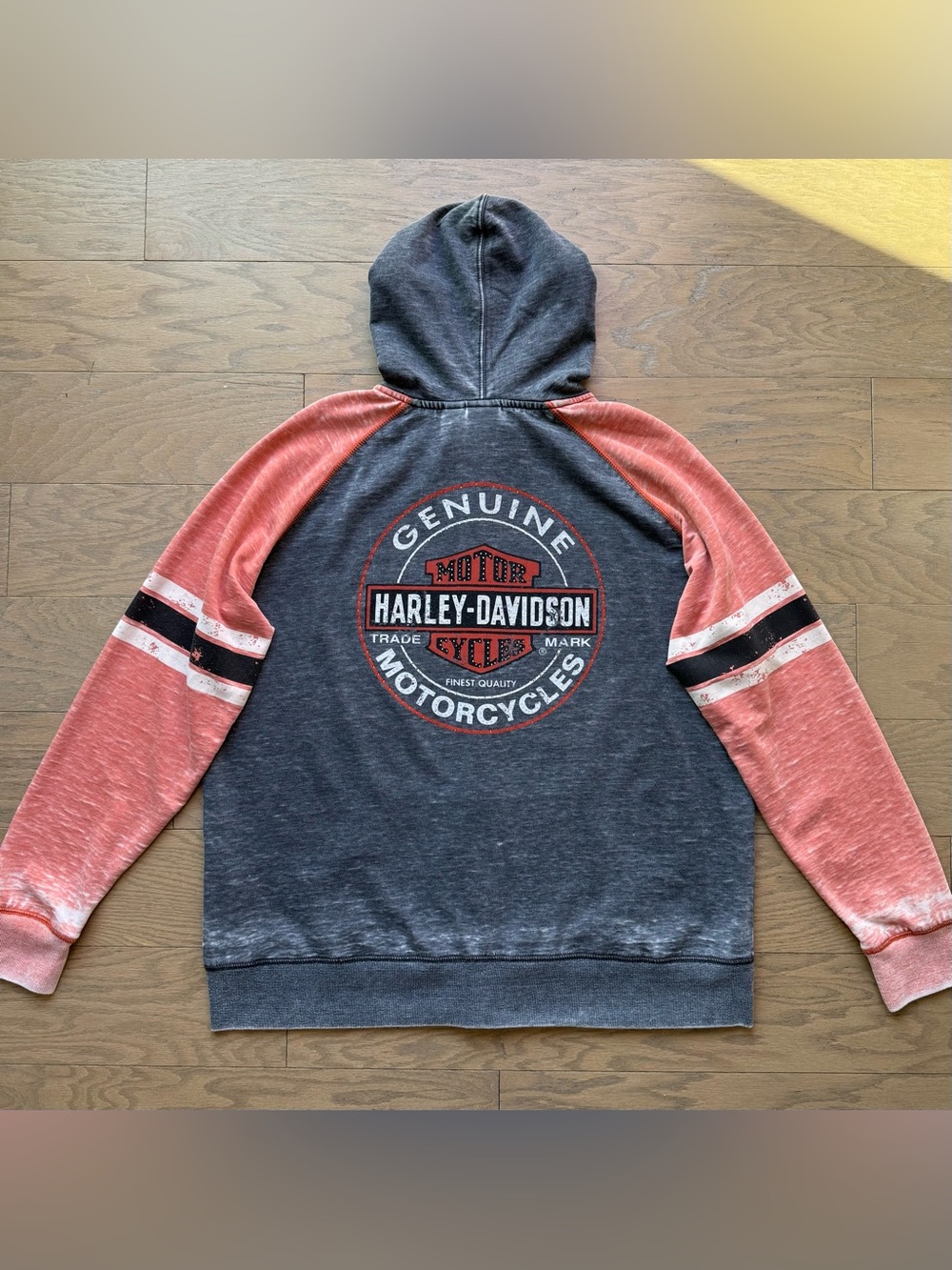 Harley Davidson Rhinestoned zip-up jacket